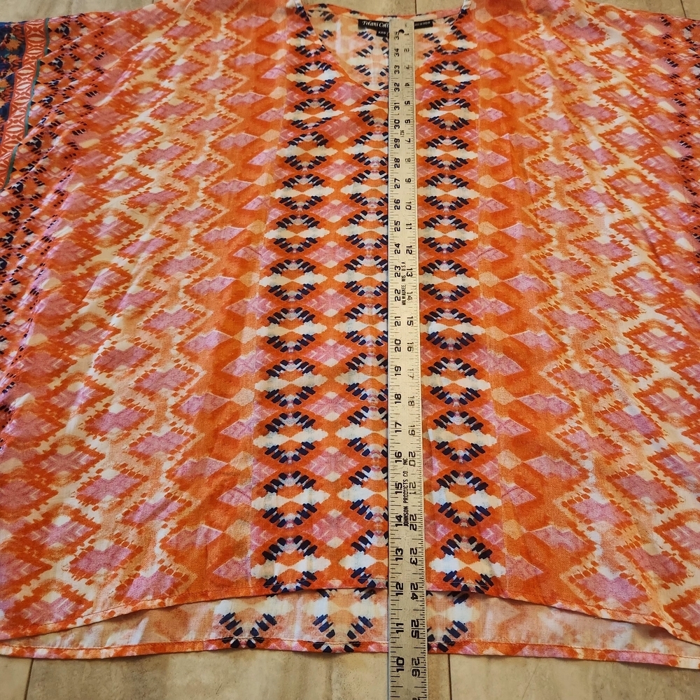 Tolani Collection Multicolor Patterned Top Womens… - image 8